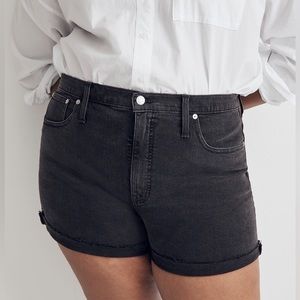 Madewell High-Rise Denim Shorts in Lunar Wash